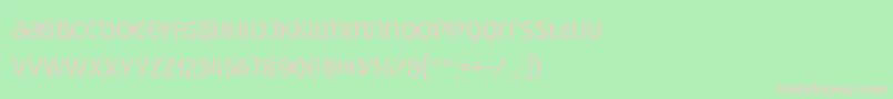 Gatometrix Font – Pink Fonts on Green Background