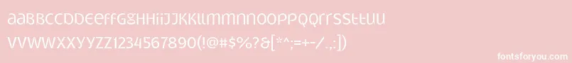 Gatometrix Font – White Fonts on Pink Background