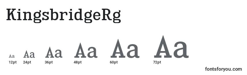 KingsbridgeRg Font Sizes