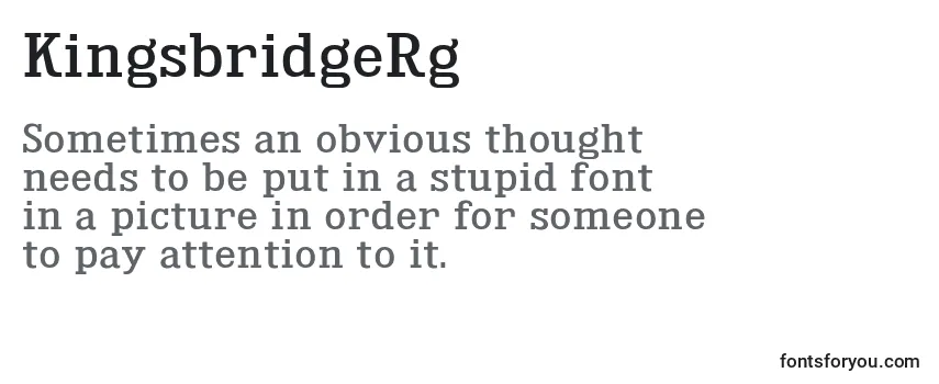 KingsbridgeRg Font