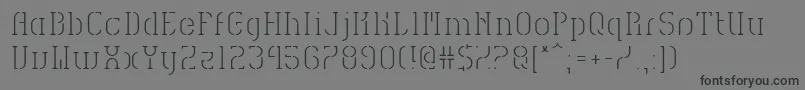 HvdSpencilsReg Font – Black Fonts on Gray Background