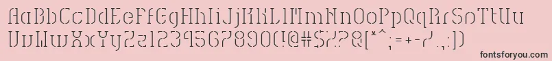 HvdSpencilsReg Font – Black Fonts on Pink Background