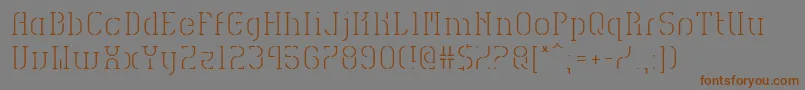 HvdSpencilsReg Font – Brown Fonts on Gray Background