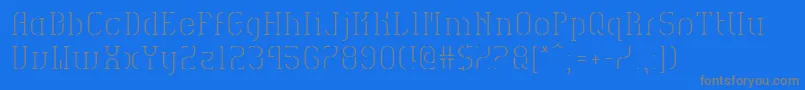 HvdSpencilsReg Font – Gray Fonts on Blue Background