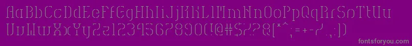 Fonte HvdSpencilsReg – fontes cinzas em um fundo violeta