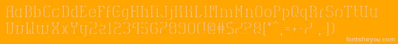 HvdSpencilsReg Font – Pink Fonts on Orange Background