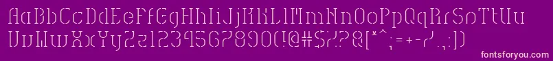 HvdSpencilsReg Font – Pink Fonts on Purple Background