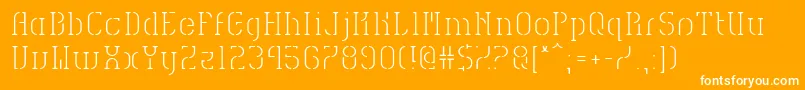 HvdSpencilsReg Font – White Fonts on Orange Background