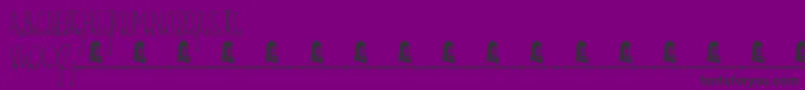 TodayIsTheOldestAndYoungestYouWillEverBe Font – Black Fonts on Purple Background