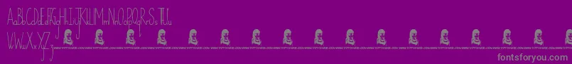 Weitere Informationen zur TodayIsTheOldestAndYoungestYouWillEverBe-Schriftart TodayIsTheOldestAndYoungestYouWillEverBe-Schriftart – Graue Schriften auf violettem Hintergrund