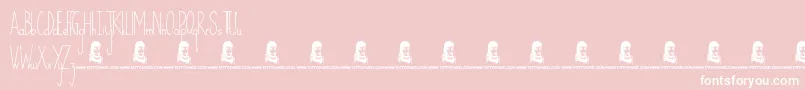 TodayIsTheOldestAndYoungestYouWillEverBe Font – White Fonts on Pink Background