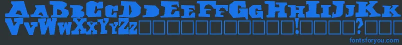 Darkoneフォントについての詳細 フォントDarkone – 黒い背景に青い文字