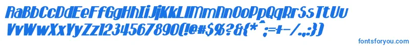 HastingsBoldItalic Font – Blue Fonts on White Background