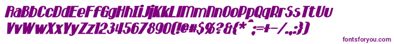 HastingsBoldItalic-fontti – violetit fontit valkoisella taustalla