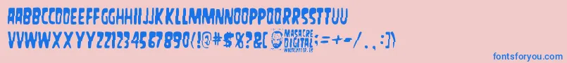 fuente MasacreDigital – Fuentes Azules Sobre Fondo Rosa