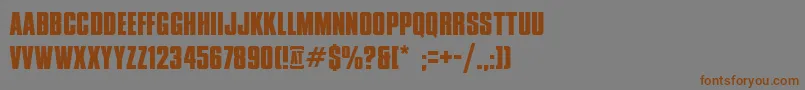 XxiiDontMessWithVikings Font – Brown Fonts on Gray Background