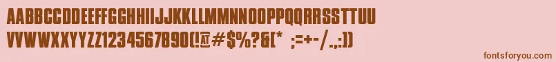 XxiiDontMessWithVikings Font – Brown Fonts on Pink Background