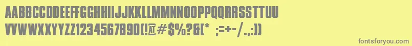 XxiiDontMessWithVikings Font – Gray Fonts on Yellow Background