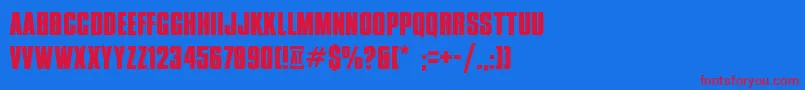 XxiiDontMessWithVikings Font – Red Fonts on Blue Background