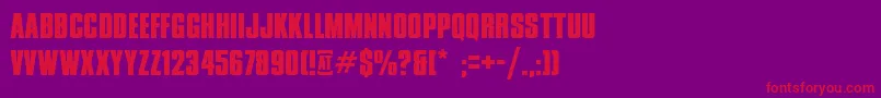 XxiiDontMessWithVikings Font – Red Fonts on Purple Background