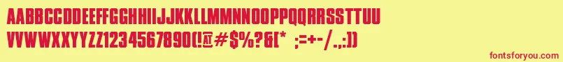 XxiiDontMessWithVikings Font – Red Fonts on Yellow Background