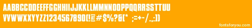 XxiiDontMessWithVikings Font – White Fonts on Orange Background