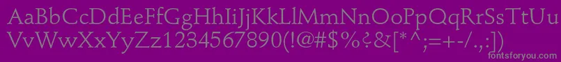 fuente StempelschneidlerstdRoman – Fuentes Grises Sobre Fondo Morado
