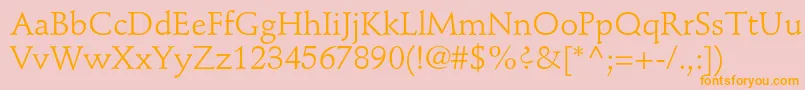 More about StempelschneidlerstdRoman Font StempelschneidlerstdRoman Font – Orange Fonts on Pink Background