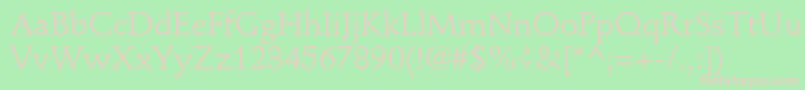 StempelschneidlerstdRoman Font – Pink Fonts on Green Background