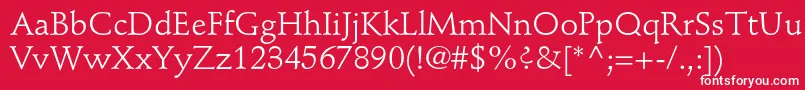 StempelschneidlerstdRoman Font – White Fonts on Red Background