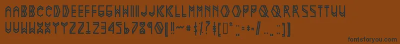 Weitere Informationen zur Nova1-Schriftart Nova1-Schriftart – Schwarze Schriften auf braunem Hintergrund