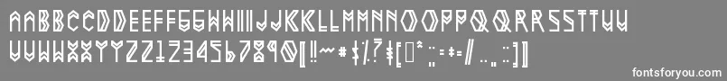 Nova1 Font – White Fonts on Gray Background