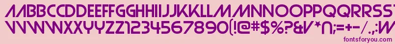 StrasuaRegular-Schriftart – Violette Schriften auf rosa Hintergrund