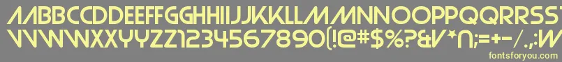 StrasuaRegular Font – Yellow Fonts on Gray Background