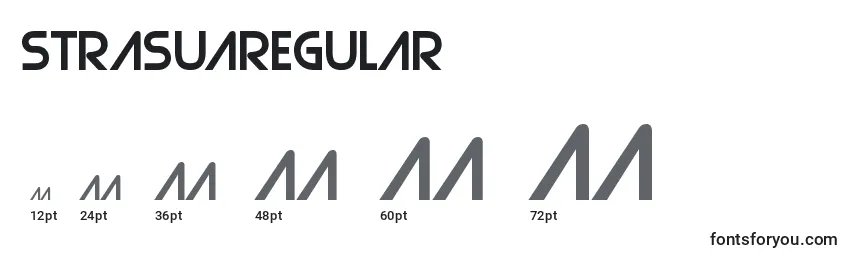 StrasuaRegular Font Sizes