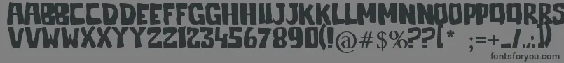 フォントJelek – 黒い文字の灰色の背景