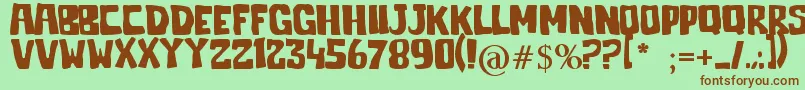 More about Jelek Font Jelek Font – Brown Fonts on Green Background