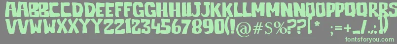 Jelek Font – Green Fonts on Gray Background
