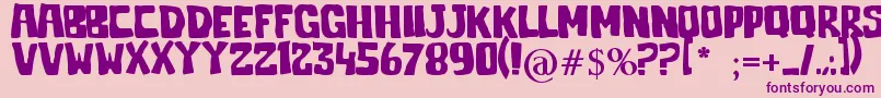Jelek Font – Purple Fonts on Pink Background
