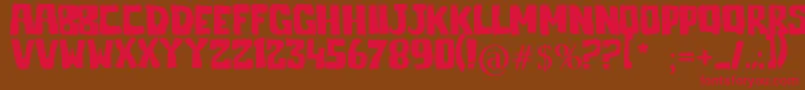 Jelek Font – Red Fonts on Brown Background