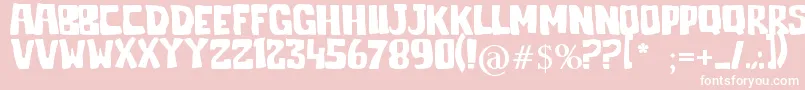 Jelek Font – White Fonts on Pink Background