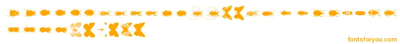 Chileanbugs Font – Orange Fonts on White Background