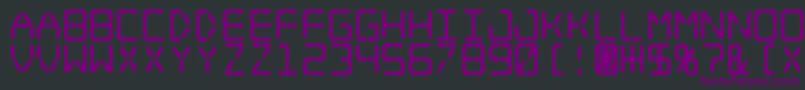 Digital Dream Fat Font – Purple Fonts on Black Background