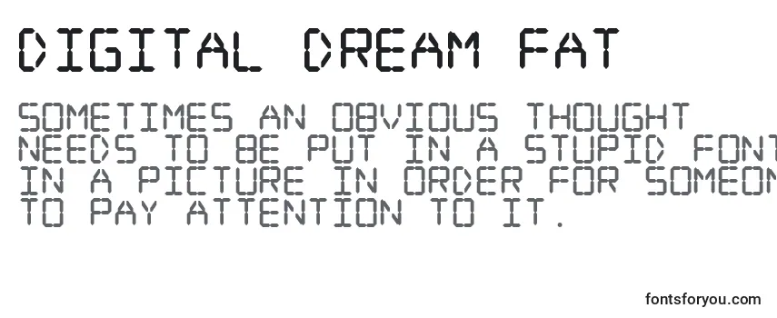 Schriftart Digital Dream Fat
