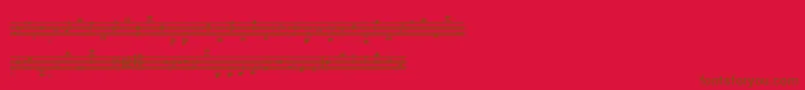 LassusMedium Font – Brown Fonts on Red Background