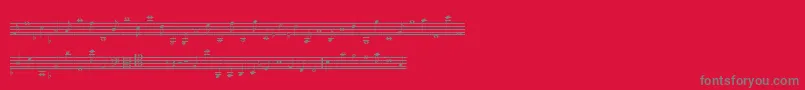 LassusMedium Font – Gray Fonts on Red Background