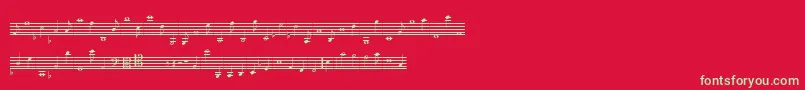 LassusMedium Font – Green Fonts on Red Background