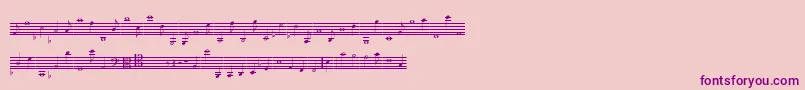 LassusMedium Font – Purple Fonts on Pink Background