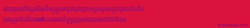 LassusMedium Font – Purple Fonts on Red Background