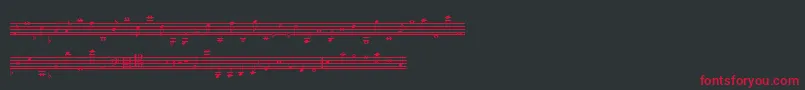 LassusMedium Font – Red Fonts on Black Background